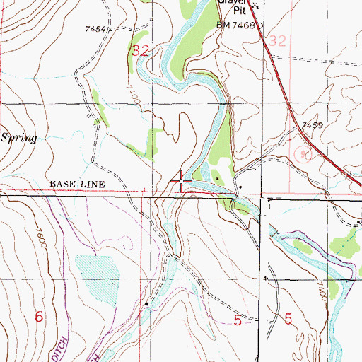 Topographic Map of Beaver Creek, CO