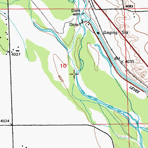 Topographic Map of Centennial Creek, NE