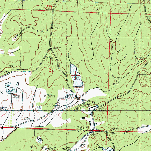 Topographic Map of Irrigation Lake, MS