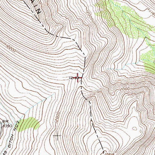 Topographic Map of Black Powder Pass, CO
