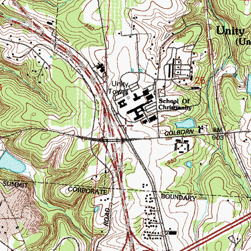 Topographic Map of School of Christianity, MO