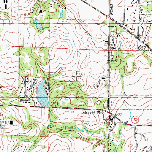 Topographic Map of Schweitzer County Forest Park, IL