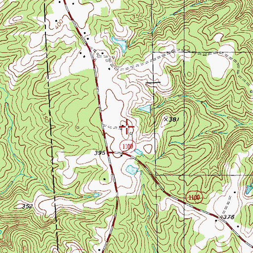 Topographic Map of Ashburn Hall, NC