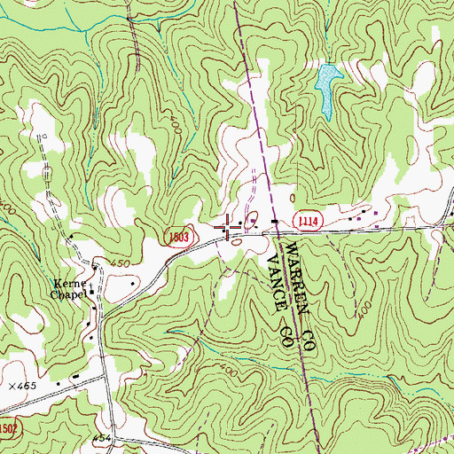 Topographic Map of Kearney House, NC