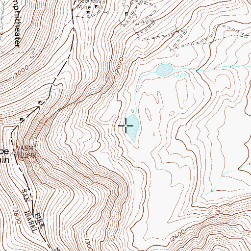 Topographic Map of Leavick Tarn, CO