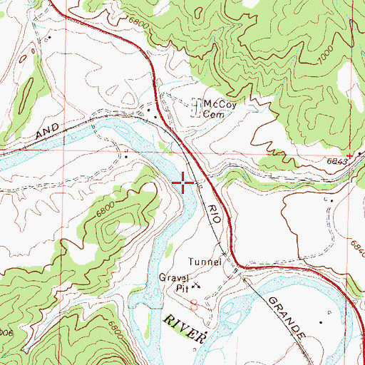 Topographic Map of Yarmony Creek, CO
