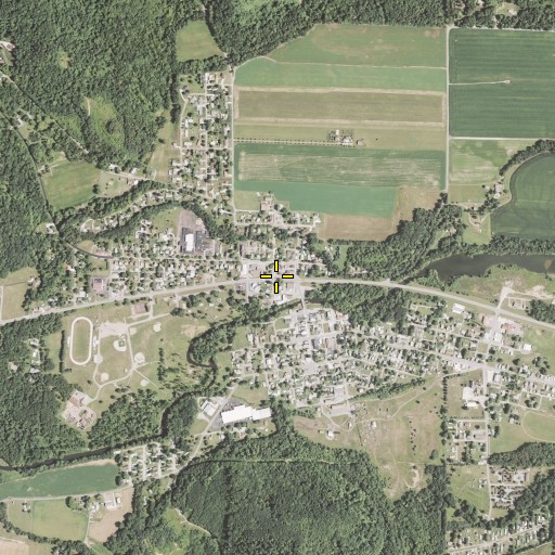 Aerial/Satellite Image of Malvern Post Office, OH