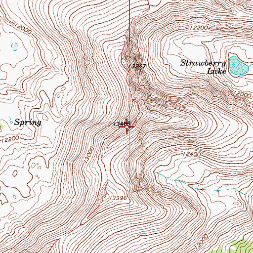 Topographic Map of Miranda Peak, CO