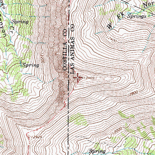 Topographic Map of Mariquita Peak, CO