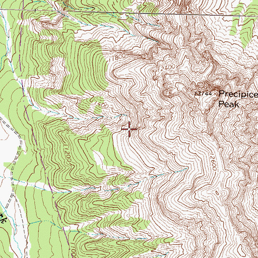 Topographic Map of Dike Ridge, CO