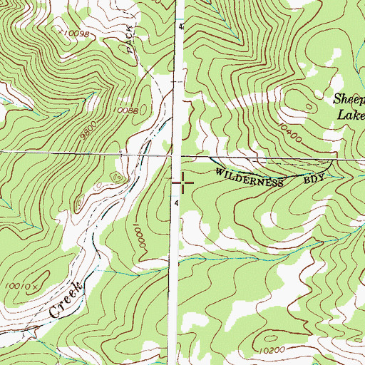 Topographic Map of West Elk Mountains, CO