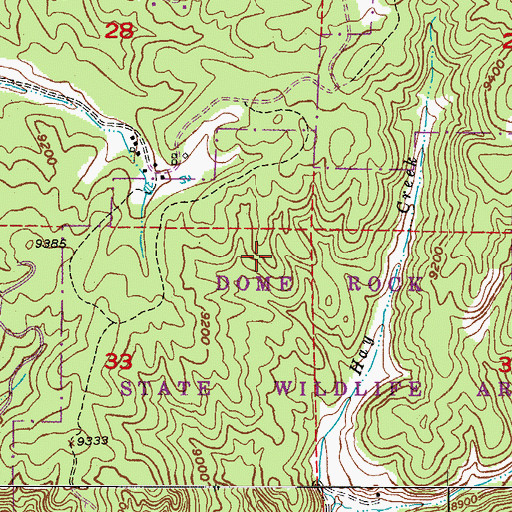 Topographic Map of Granite Hills, CO