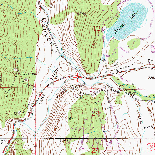 Topographic Map of Geer Canyon, CO