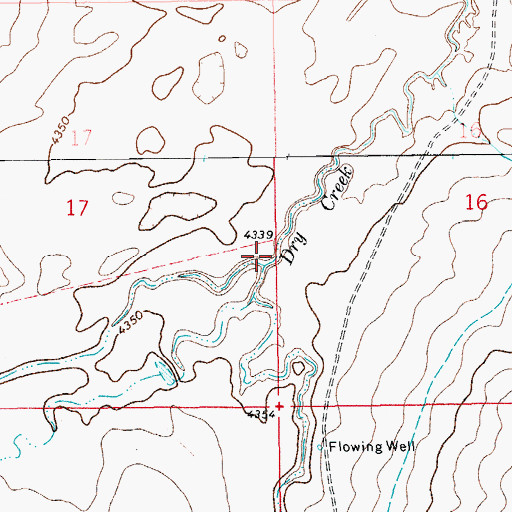 Topographic Map of West Dry Creek, CO