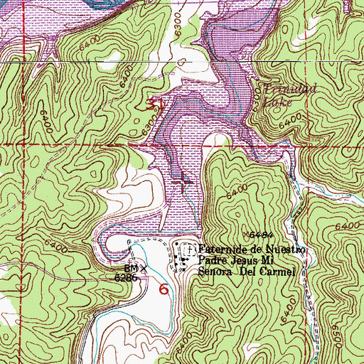 Topographic Map of Long Creek, CO