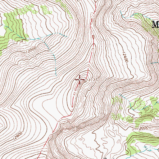 Topographic Map of Francisco Peak, CO