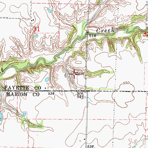 Topographic Map of Crowder Cemetery, IL