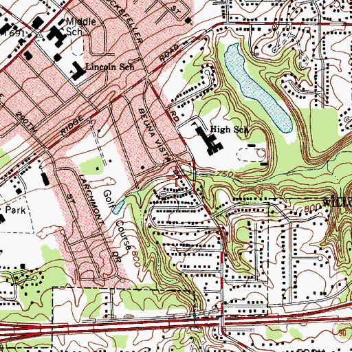 Topographic Map of Nehls Park, OH