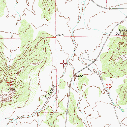Topographic Map of Wilderness Creek, CO
