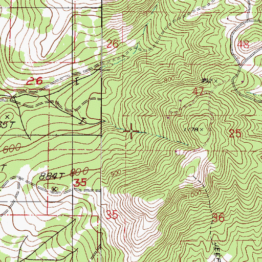 Topographic Map of Fitton Green County Natural Area, OR