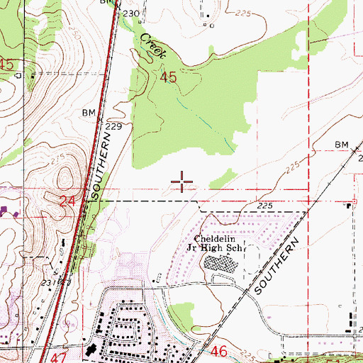 Topographic Map of Jackson Frazier Wetland, OR