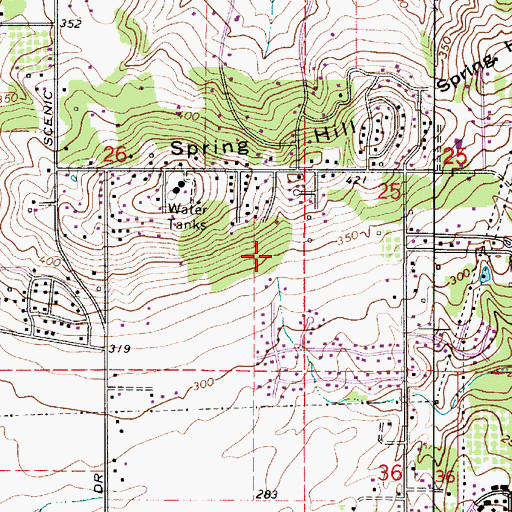 Topographic Map of North Albany County Park, OR