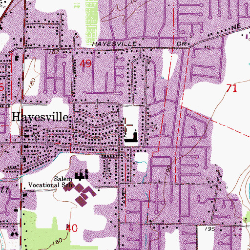 Topographic Map of Parkdale County Park, OR