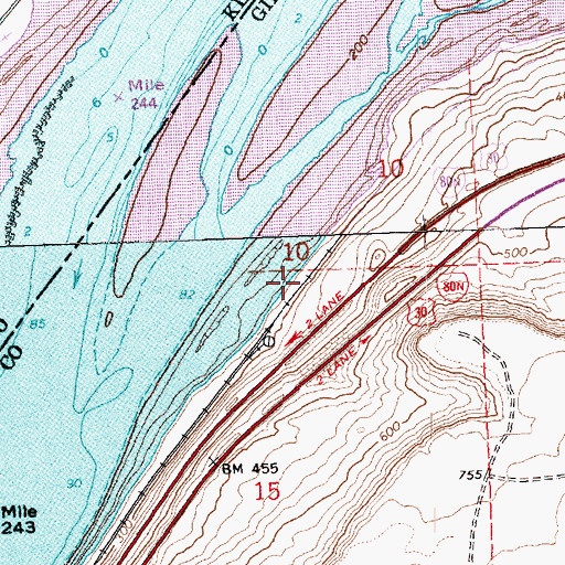 Topographic Map of Arlington State Park, OR