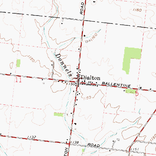 Topographic Map of Dialton Post Office (historical), OH