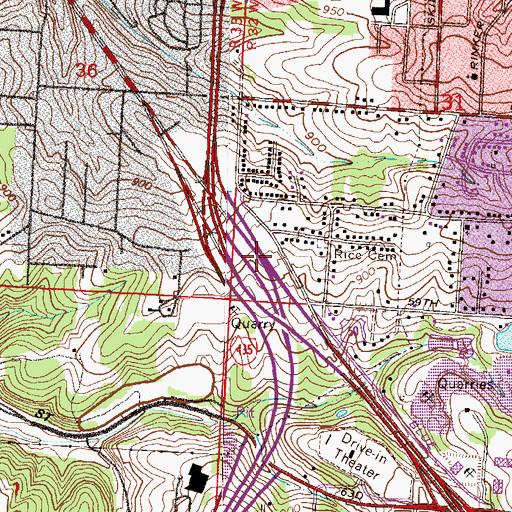 Topographic Map of Intgerchange 66 B, MO