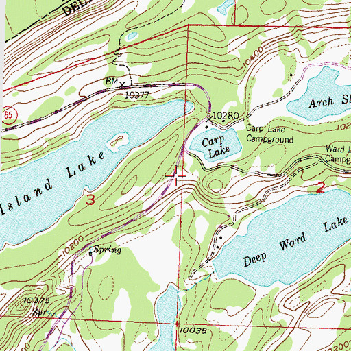 Topographic Map of Valley View Campground, CO