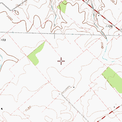 Topographic Map of Bloomington Post Office (historical), OH