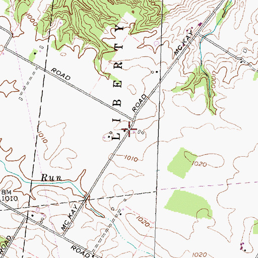 Topographic Map of McKay Station Post Office (historical), OH