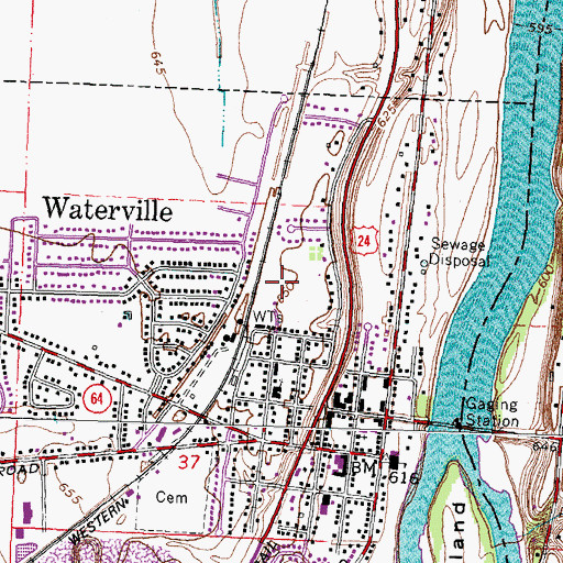 Topographic Map of Baer Park, OH