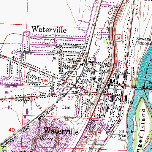 Topographic Map of Conrad Park, OH