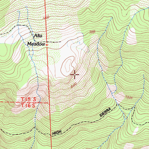 Topographic Map of Panoramic View (historical), CA