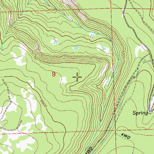 Topographic Map of Spruce Spring, CO