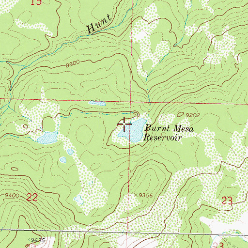 Topographic Map of Burnt Mesa Filler Ditch, CO