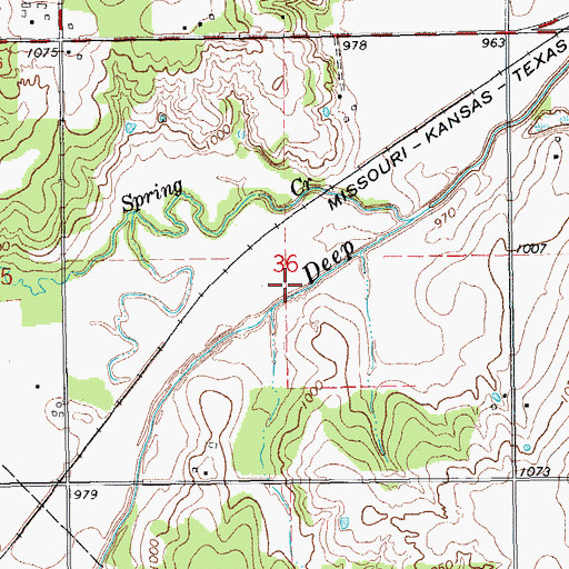 Topographic Map of Lake Arcadia, OK