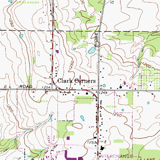 Topographic Map of North Woods Park, OH