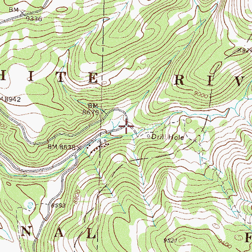 Topographic Map of Lily Pond Trailhead, CO