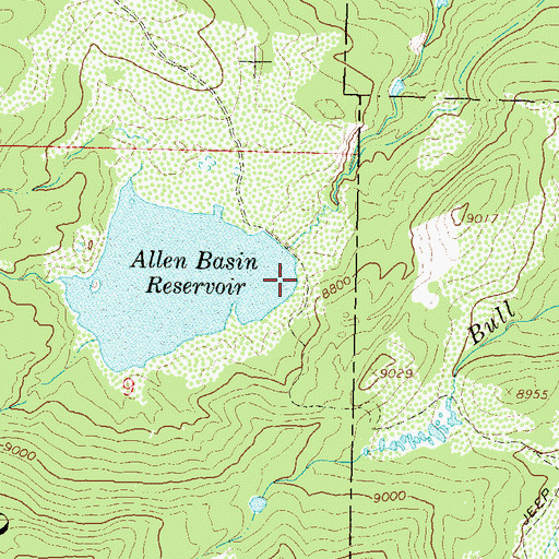 Topographic Map of Allen Basin Fill Ditch, CO