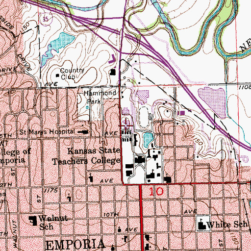 Topographic Map of Butcher Children's School, KS