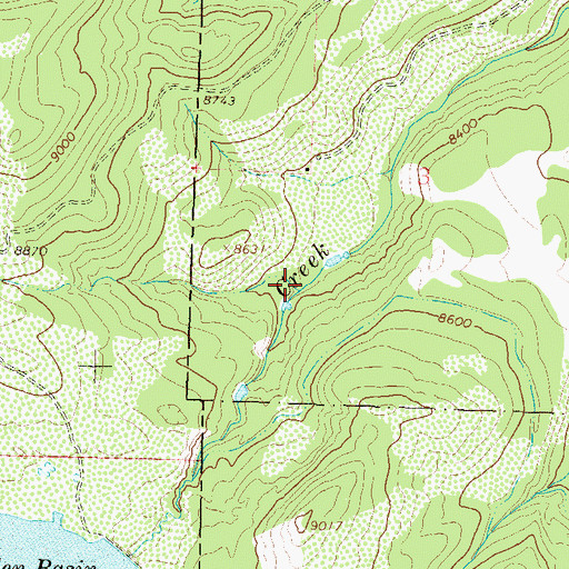 Topographic Map of Crosho Outlet Ditch, CO