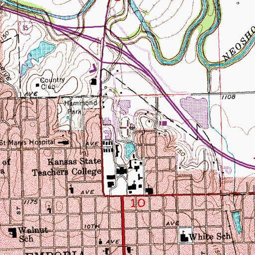 Topographic Map of Zola Witten Track, KS