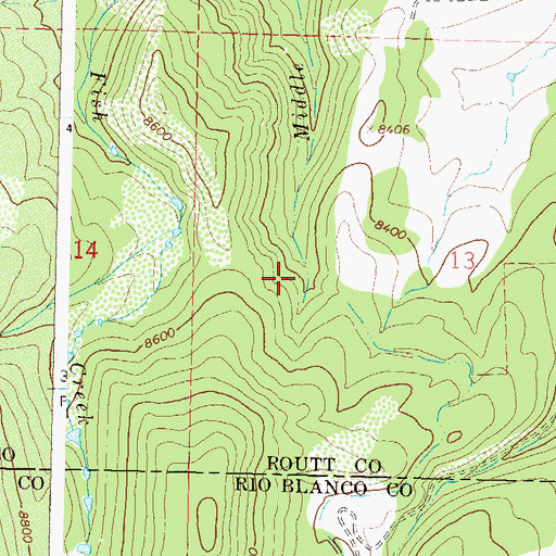 Topographic Map of Last Chance Ditch, CO
