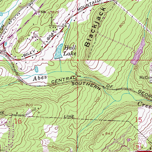 Topographic Map of Ernest Norris Yards, AL