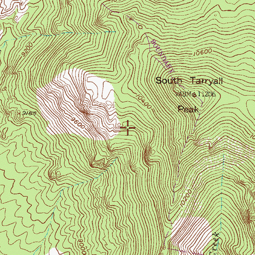 Topographic Map of Twin Eagles Trailhead, CO