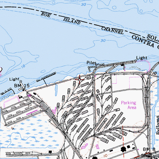Topographic Map of Port Chicago Naval Magazine National Memorial, CA