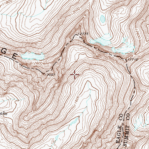Topographic Map of Eagles Nest Wilderness, CO